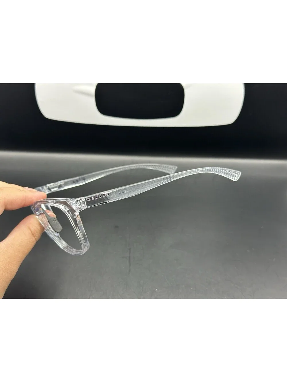 Oakley Leadline Polished Clear Frame (Purple Icon) OO9473-0856
